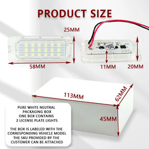 ตัวตกแต่งใหม่ <span class=keywords><strong>MK2</strong></span> Fiesta MK3 Mondeo MK6 <span class=keywords><strong>S</strong></span>-Max MK4โคมไฟป้ายทะเบียน LED แบบใหม่สำหรับ Ford <span class=keywords><strong>Focus</strong></span> MK1 Hatchback - Product Image 2