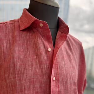 Camicie da <span class=keywords><strong>uomo</strong></span> in puro <span class=keywords><strong>lino</strong></span> a maniche lunghe OEM, alta solidità del colore, anti-pilling, stile casual estivo, all'ingrosso, di alta qualità - Product Image 3