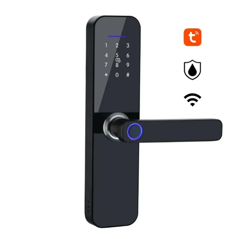 Keyless chuông cửa chức năng không thấm nước Wifi tuya thông minh khóa cửa với vân tay mật khẩu thẻ App từ xa mở khóa