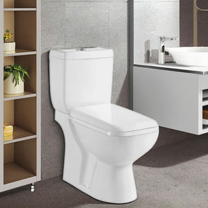 Sanitaires de salle de bain de haute qualité, WC en porcelaine, toilettes à poser au sol, à chasse d'eau, toilettes en deux pièces pour salle de bain - Product Image 1