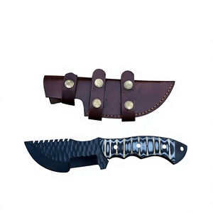 Cuchillo de Hoja Fija Hecho a Mano, Acero con Alto Contenido de Carbono, Punta de Gota, Borde Dentado, Mango de Micarta, para Caza, Uso en Exteriores, OEM - Product Image 1