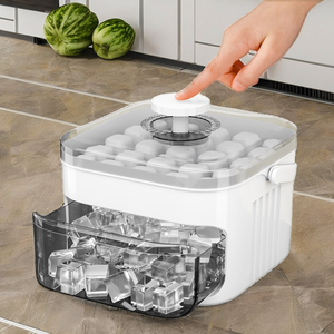 M One-Click Quick-Frozen Ice Cube Mold Easy Release Plastic Whisky Household Ice Box Armazenamento Silicone Ice Maker Ferramenta - Product Image 2
