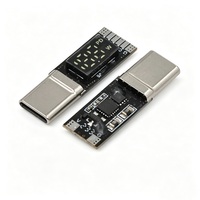 Conector USB Tipo C Macho, Monitor de Energía con Pantalla Digital, Cable de Soldadura para PCB, 12V 16P
