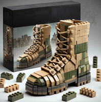 Ensemble de blocs de construction en plastique Elite DIY Custom Boots pour l'affichage et la collection des fans