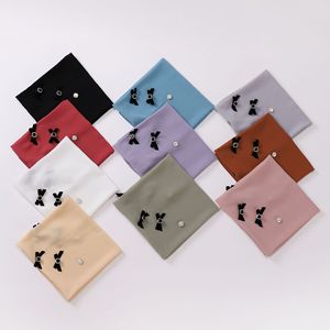 Khăn Trùm Đầu Vải Voan Hình Vuông 90*90 Khăn Trùm Đầu Đính Kim Cương Giả Ngọc Trai Khăn Trùm Đầu Hồi Giáo Cho Nữ Mã Lai Khăn Trùm Đầu Hồi Giáo - Product Image 5