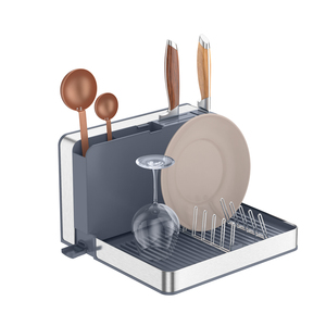 WIREKING Nouveau design Égouttoir pour évier en acier inoxydable Séchoir à vaisselle de cuisine pliable pour armoires <span class=keywords><strong>Organisateur</strong></span> - Product Image 4