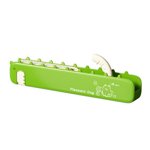 Portable Folding <b>Clothes</b> Drying <b>Rack</b> Green And Pink Hook Type For Travel Hotel Dormitory Use - Product Image 2