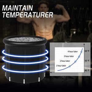 Vanace OEM ODM 75/99/105 Gal Athlète Récupération sportive Piscine Thérapie par l'eau 8 tiges Portable Gonflable PVC Plongée froide Baignoire glacée - Product Image 6