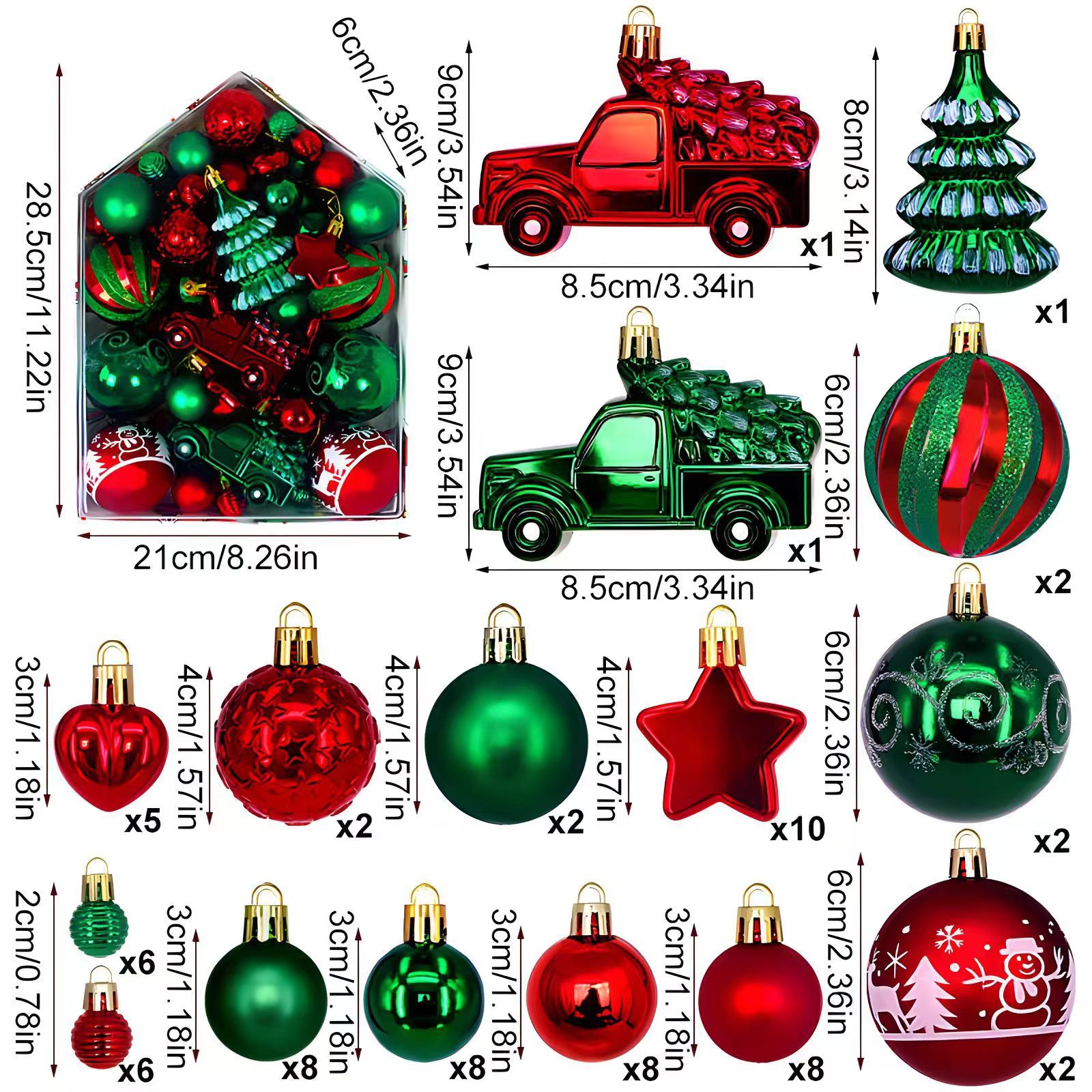 Modèle de la maison 72pcs (rouge et vert)