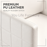Chaise de salon moderne minimaliste blanche avec réglage hydraulique de la hauteur pour salon de beauté