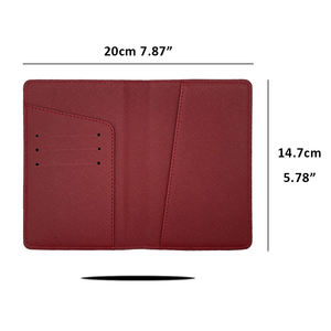Wholesale <strong>Personalised</strong> Pu Saffiano Leather Printing Custom ID Card Holder Overseas Travel Wallet <strong>Passport</strong> Holder Organizer <strong>Cover</strong> - Product Image 2