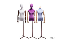 Maniquí de FRP de Medio Cuerpo Estilo Coreano para Exhibición de Ropa Femenina, Modelo HB3, Venta Directa de Fábrica
