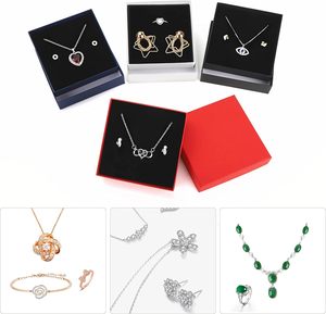 Số lượng lớn dày giấy trang sức Hộp quà tặng miếng bọt biển lót thanh lịch dập nổi cho vòng đeo tay dây chuyền nhẫn bao bì bông đầy trường hợp - Product Image 2