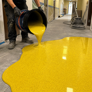 Revestimiento Epóxico para Pisos de Arena Coloreada, Ecológico, Sin Solventes, de Curado Rápido, Autonivelante, Aplicación con Brocha, <span class=keywords><strong>Pintura</strong></span> Líquida para Pisos - Product Image 1