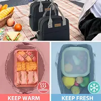 Bolsa de refrigeración térmica para adultos y niños, bolso aislante a prueba de fugas con múltiples bolsillos