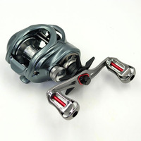 Moulinet de pêche à lancer Alpha 11+1 Ceramic BB, frein 8 kg, rapport de transmission 7.3:1, bobine métallique pour la pêche en eau salée et en eau douce