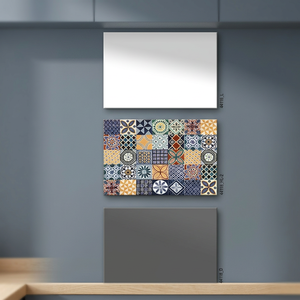 Geometric Triangle Digital Ceramic <b>Wall</b> Tiles 300x450mm Glossy Glazed Vibrant Design for Modern Interiors - Product Image 5