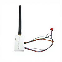 Kimpok 2.4GHz 100mW FPV VTX VRX Émetteur-récepteur vidéo sans fil en aluminium longue portée pour transmission d'images de voitures RC
