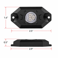 Luces LED para Roca, Resistentes al Polvo IP68, de Alta Luminosidad, Control Remoto por Aplicación, Suministro Directo de Fábrica para Camiones, ATV, UTV
