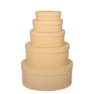 Boîte cadeau ovale en papier kraft biodégradable pour boulangerie et pâtisserie - Product Image 4