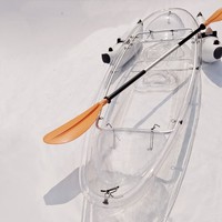 Siège une personne Internet célébrité bateau une personne jouer lac rafting bord de mer chaloupe PC coque transparente bateau transparent avec b