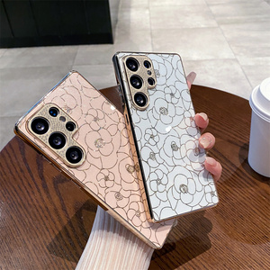Étui de téléphone en PC brillant avec strass électro-plaqués à la mode, camélia scintillant, pour <span class=keywords><strong>Samsung</strong></span> S26 Ultra, <span class=keywords><strong>accessoires</strong></span> de téléphone en gros - Product Image 2