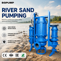 Pompe à boue pour dragage de sable, pompe submersible anti-colmatage pour eaux usées, pompe à eau haute pression