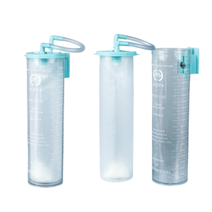 Hispa - Recipiente de succión desechable para recolección médica con filtro de cierre y agente gelificante, Clase I, certificado ISO, 2000ml/3000ml, para uso quirúrgico - Product Image 1