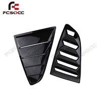 Volet de fenêtre arrière en fibre de carbone pour Ford Mustang 2015-2021, cache de fenêtre latérale de pare-chocs arrière, pièces automobiles