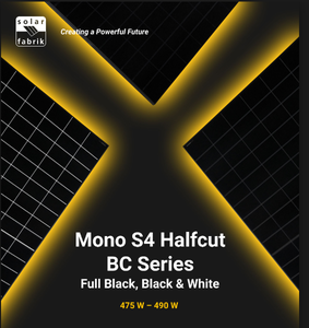 แผงโซลาร์เซลล์ Moolar EU Stock Premium Reliable Mono S4 415W Halfcut สีดำ-ขาว ประสิทธิภาพ 21.43% ขนาดเซลล์ 182 91 สำหรับติดตั้งบนหลังคาบ้าน - Product Image 1