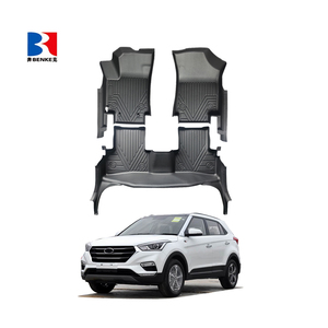 wholesale Factory Custom 5D TPE <b>Rubber</b> Eco-friendly Waterproof Anti Slip 5D Car <b>Floor</b> Mats 3 Pieces for Hyundai 1x25 2014-2019 - Product Image 4