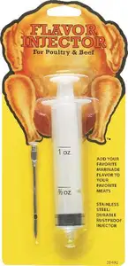 2022 Wholesale Marinade Flavored BBQ Flavor Injector Plastic Marinade Turkey Injector Syringe