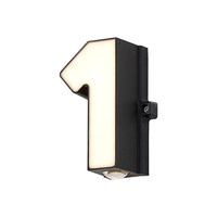 Applique murale extérieure en aluminium LED étanche, style chiffres et lettres, pour cafés, hôtels, extérieurs de bâtiments, enseignes de magasins et de rues