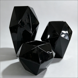 Macetas Modernas Geométricas de Metal, Jarrón Artístico de Alambre Dorado para Decoración de Sala de Estar, Soporte para Plantas de Interior - Product Image 1