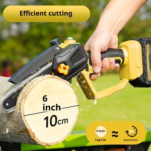 Motosierra eléctrica de 6 pulgadas, motor sin escobillas, batería de litio de 21V, <span class=keywords><strong>sierra</strong></span> de madera para uso en jardín - Product Image 2