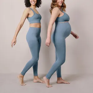Лидер продаж от производителя зимние штаны для коррекции живота Йога для беременных женщин большие размеры Бесшовные Леггинсы для беременных