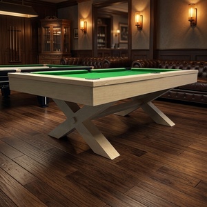 Mesa de <span class=keywords><strong>Billar</strong></span> Americana Moderna de 7 Pies con Pizarra de Pizarra, Tapizada en Cuero y Goma, Económica, para Uso Comercial en Interiores, para el Hogar y Negocios - Product Image 4