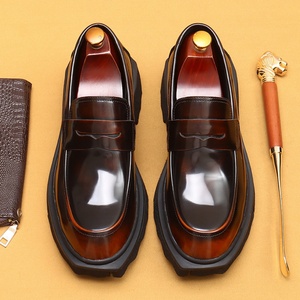 Zapatos de Hombre de Alta Calidad, Más Vendidos, de Piel Genuina Premium, con Punta, Sin Cordones, de Caña Baja, Casuales y Formales para Otoño, que Aumentan la Estatura - Product Image 5