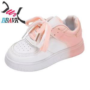 Zapatos Deportivos para Mujer, Blancos, Primavera-Otoño 2025, Nuevos, Planos, Casuales, Impermeables, con Malla, Cordones, Parte Superior de PU, Estilo PVC - Product Image 5