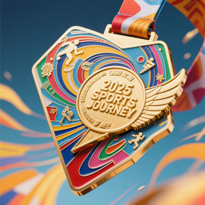 Tendance Miracle Personnalisé Plaqué Or École Sport Badminton Réunion Prix Souvenir Mode Médaille Personnalisée - Product Image 3