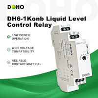 Interrupteur de contrôle de niveau de liquide miniature série DOHO DH6-1Konb, relais SPDT AC/DC, sensibilité réglable, interrupteur à flotteur pour eau, argenté