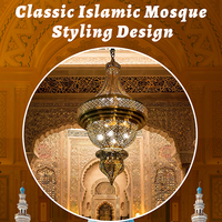 Lustre LED sur mesure de style islamique pour mosquée, idéal pour restaurant marocain et salle à manger
