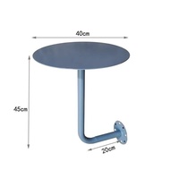 Table murale tendance de style nordique en acier inoxydable pour salons de thé/desserts/cafés – Petite table de comptoir multicolore