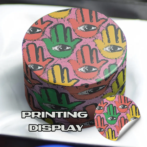 50mm Sun Girl Bohemian Fine All-over Pattern Molinillo de tabaco 4 capas Metal Hierba Trituradora de hierbas Trituradora de especias Accesorios para fumar - Product Image 6