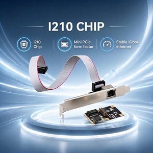 Tarjeta Ethernet Gigabit Interna Mini PCIe I210AT con Puerto RJ45 Único de 1000Mbps, Compatible con PXE WOL para PC Industrial de Alto Rendimiento - Product Image 1