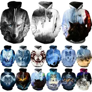 New Style Printed Pullover Men Hoodies Under Label Mark