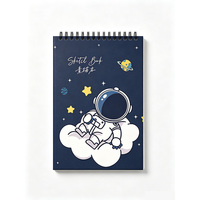 Cuaderno de Dibujo Espiral Personalizado con Papel en Blanco y Cubierta Impresa para Niños, Estudiantes y Principiantes
