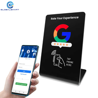 Support de table personnalisé en acrylique NFC pour avis Google, affichage du code QR pour avis Google, menu de restaurant, médias sociaux