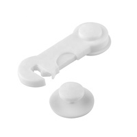 Verrou de porte adhésif 3M avec matériau ABS pour portes d'armoires côte à côte, installation facile, verrou de sécurité pour bébé, pour la protection des nourrissons
