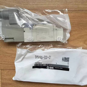SMC โซลินอยด์วาล์ว SY5120-5DD-01 ดีซี 24V แอร์ไพลอต แบบสองทาง แบบห้าทาง แบบบายพาส - Product Image 3